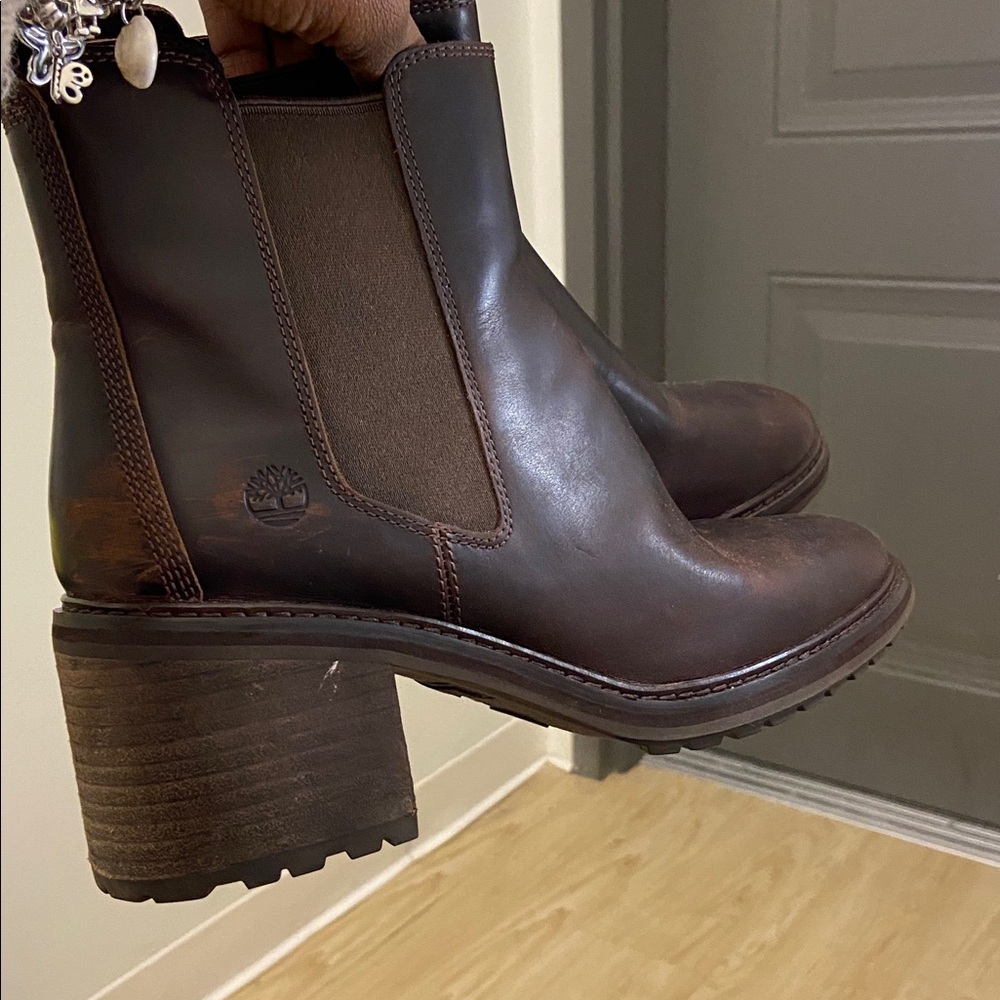 Brown Timberland Booties